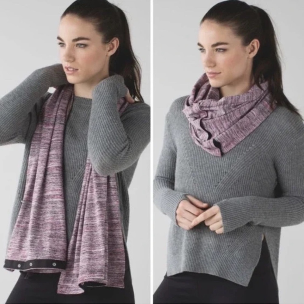 LULULEMON VINYASA SCARF SPACE DYE CAMO BERRY